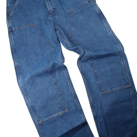 Carhartt B73-DST Denim Double Knee Baggy Carpenter Pants - Picture 3 of 10